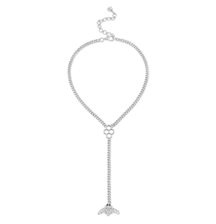 HONEY-COMB BEE DROP NECKLACE