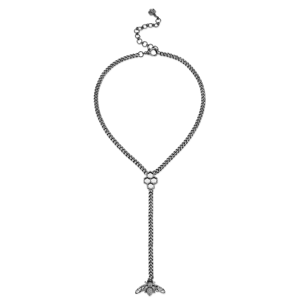 HONEY-COMB BEE DROP NECKLACE