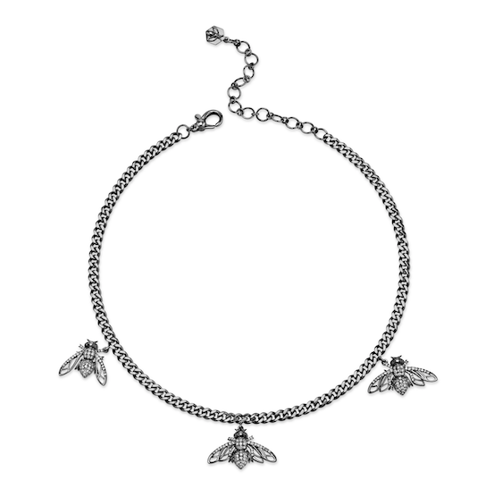 TRIPLE BEE'S ON BABY LINK NECKLACE