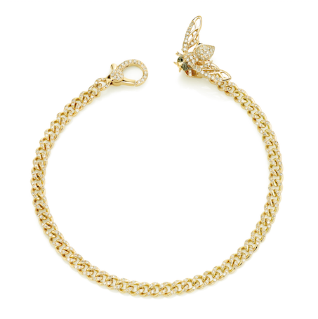 PAVE BEE BABY LINK BRACELET