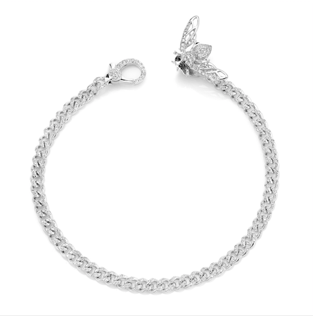 PAVE BEE BABY LINK BRACELET