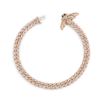 PAVE BEE MINI LINK BRACELET