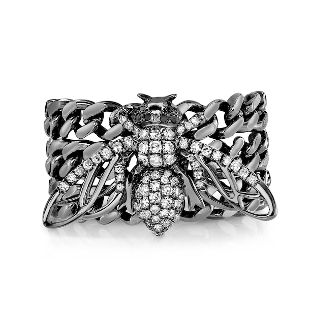 TRIPLE BABY LINK BEE RING