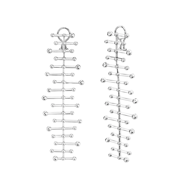 GOLD FISH BONE DROP EARRINGS