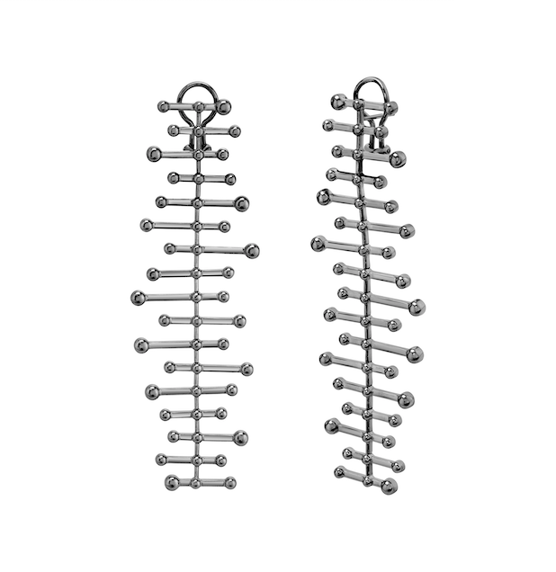 GOLD FISH BONE DROP EARRINGS
