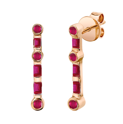 GEMSTONE STICK BONE STUDS